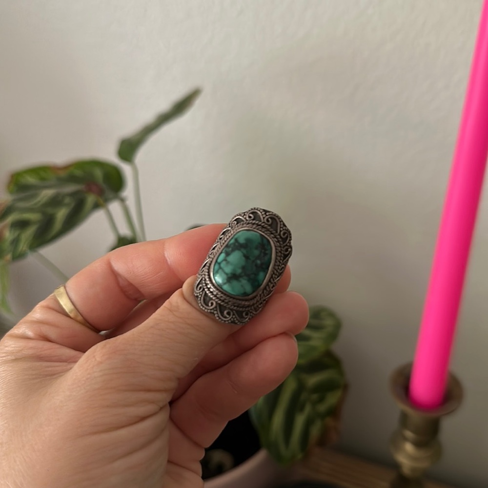 Turquoise Ring sterling Silver